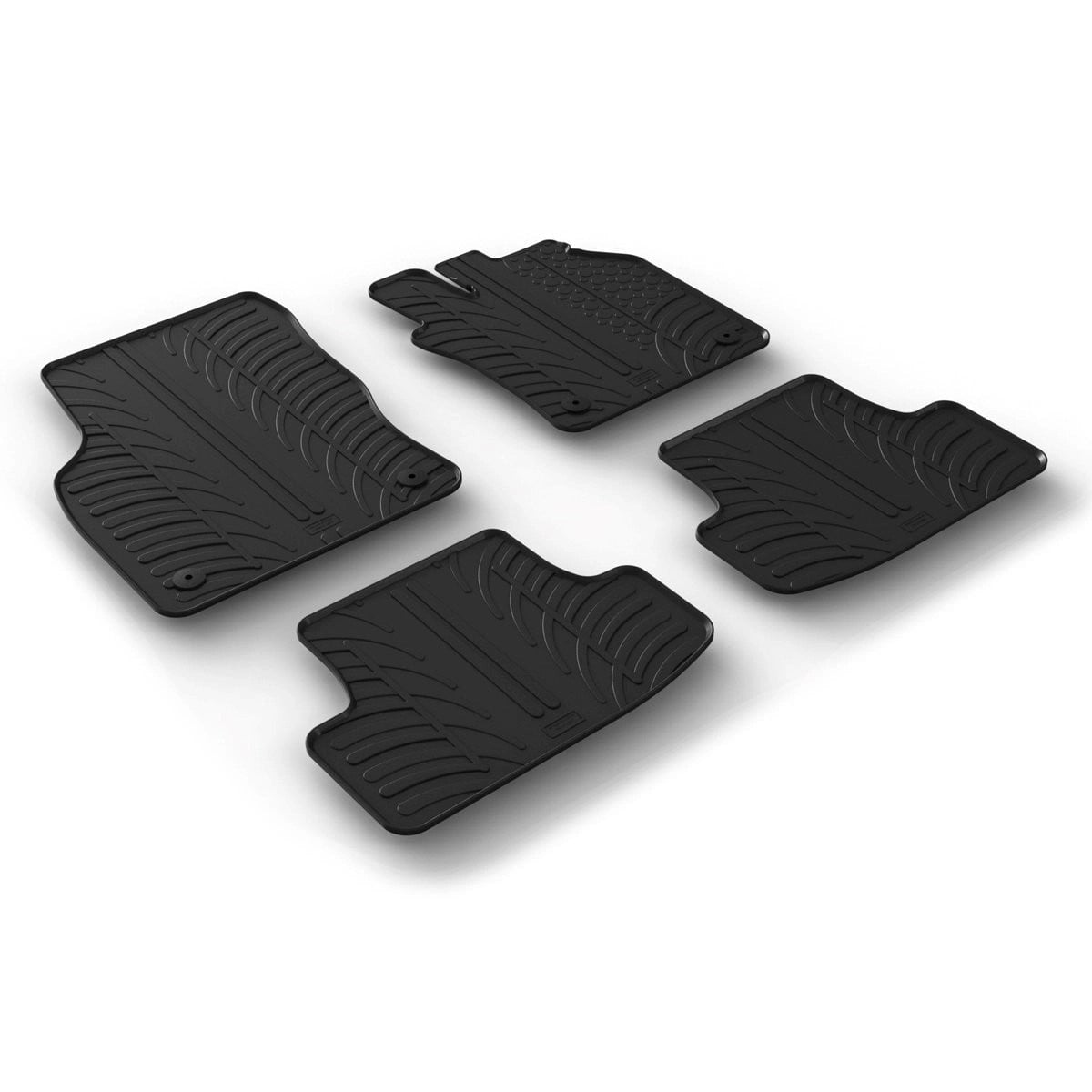 GledringTailoredBlackRubber4PieceFloorMatSettofitAudiQ22016-2026