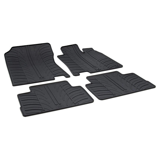 GledringTailoredBlackRubber4PieceFloorMatSettofitNissanQashqaiMk.22014-2021