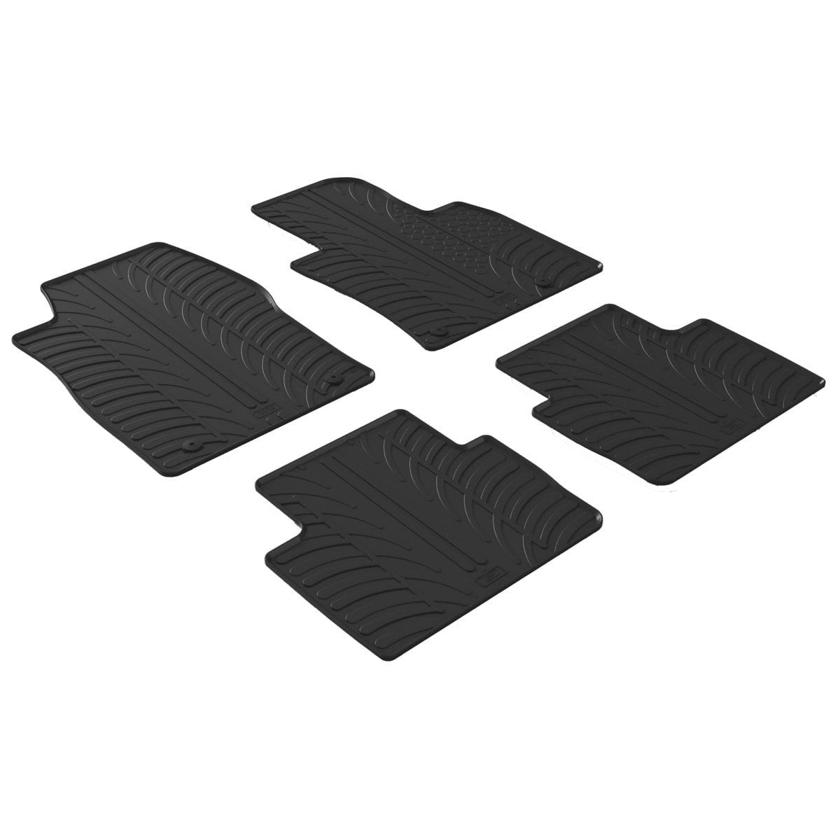 GledringTailoredBlackRubber4PieceFloorMatSettofitMazdaCX-302019-2026