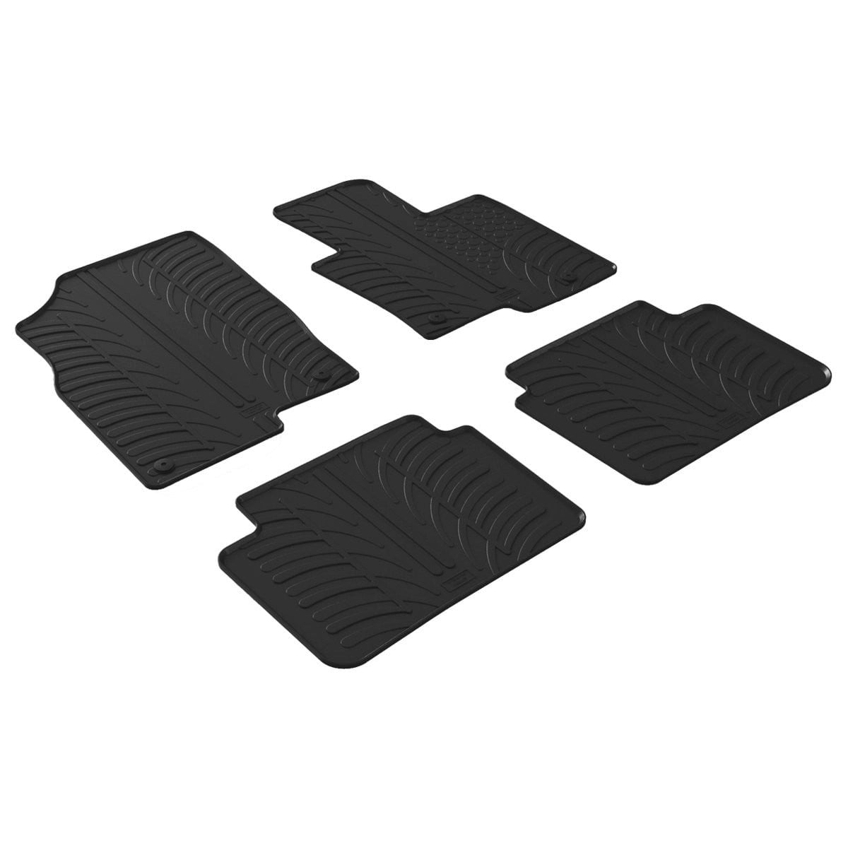 GledringTailoredBlackRubber4PieceFloorMatSettofitMazdaCX-5Mk.22017-2025