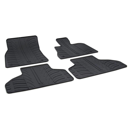 GledringTailoredBlackRubber4PieceFloorMatSettofitBMWX5(F15)2013-2018