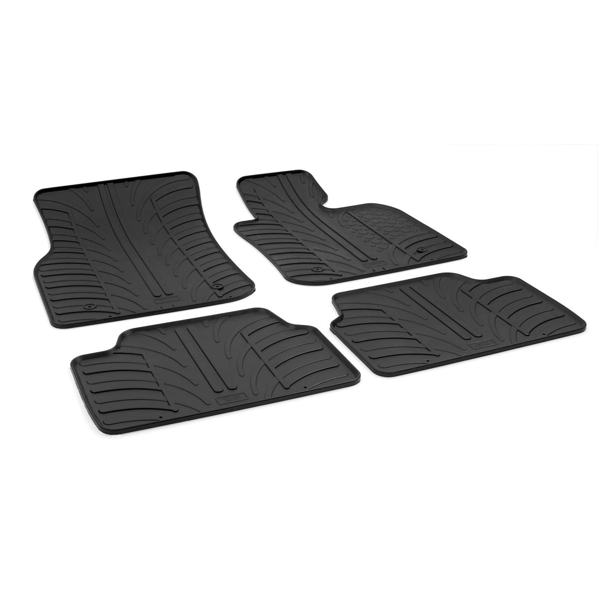 GledringTailoredBlackRubber4PieceFloorMatSettofitMiniHatchback(5Door)(F55)2014-2023