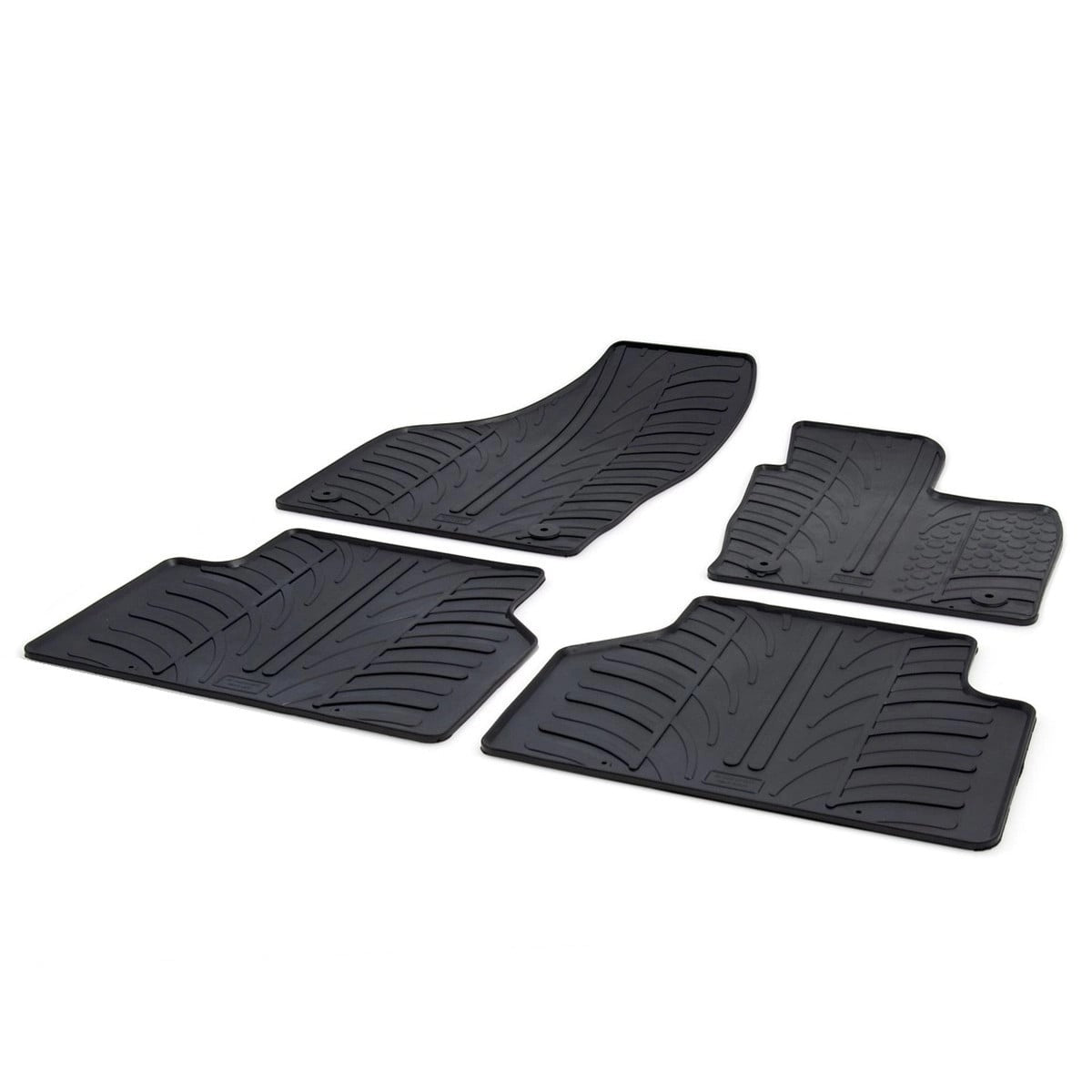 GledringTailoredBlackRubber4PieceFloorMatSettofitAudiQ3Mk.12011-2018