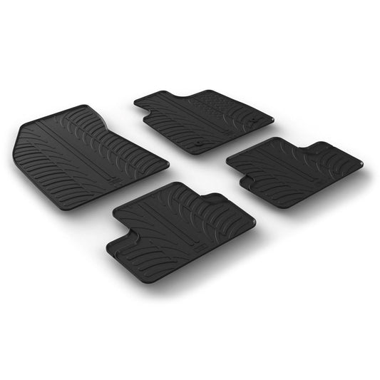 GledringTailoredBlackRubber4PieceFloorMatSettofitRenaultMeganeSportTourerMk.42016-2021