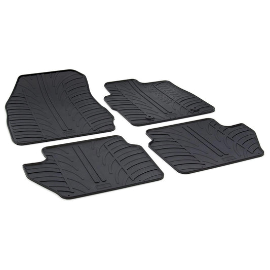 GledringTailoredBlackRubber4PieceFloorMatSettofitFordEcoSport2013-2023