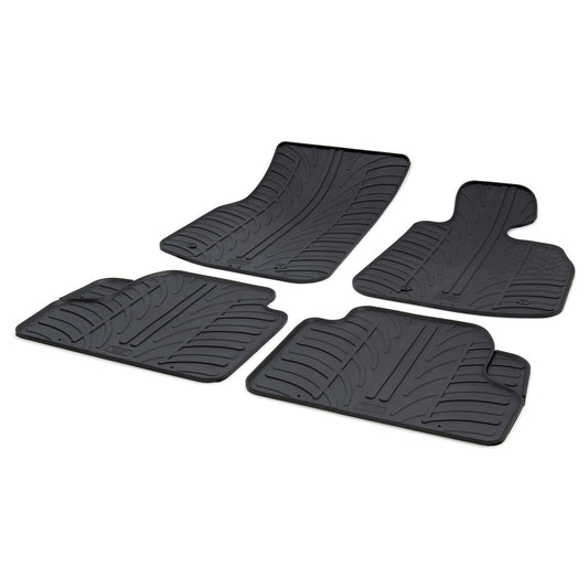 GledringTailoredBlackRubber4PieceFloorMatSettofitBMW4SeriesGranCoupe(F36)2014-2020