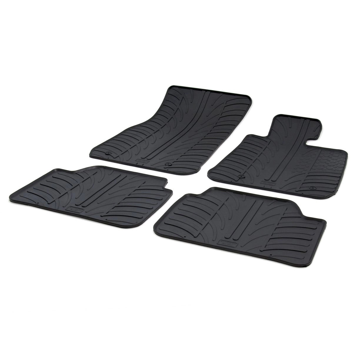 GledringTailoredBlackRubber4PieceFloorMatSettofitBMW1Series(5Door)(F20)2011-2019