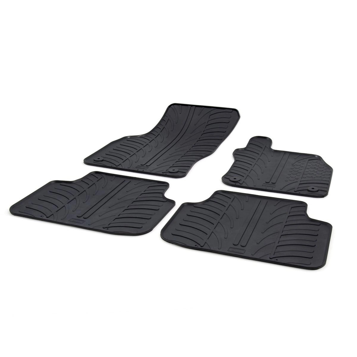 GledringTailoredBlackRubber4PieceFloorMatSettofitSkodaOctaviaMk.32013-2020