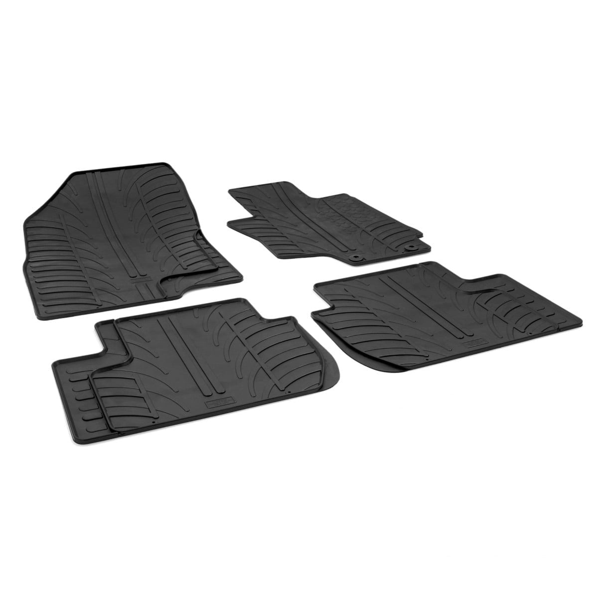 GledringTailoredBlackRubber4PieceFloorMatSettofitMitsubishiOutlanderPHEVMk.32013-2021
