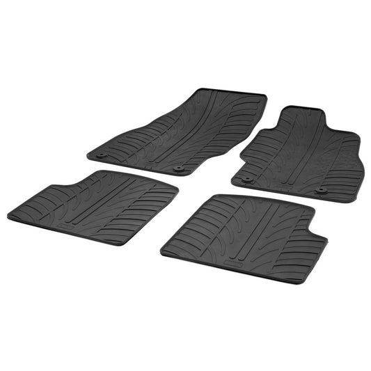 GledringTailoredBlackRubber4PieceFloorMatSettofitVauxhallCorsa(D)Mk.32006-2015