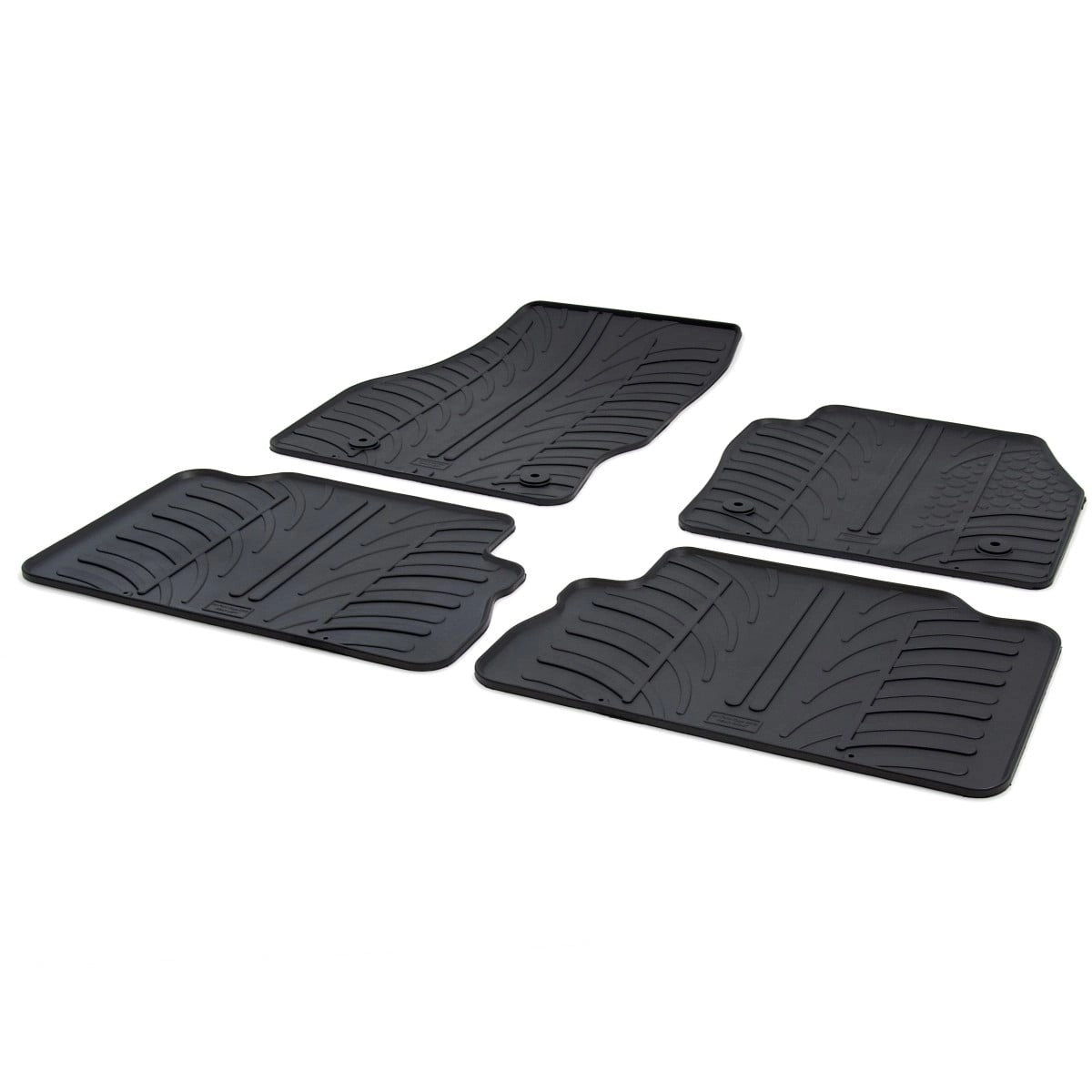 GledringTailoredBlackRubber4PieceFloorMatSettofitFordKugaMk.22013-2016