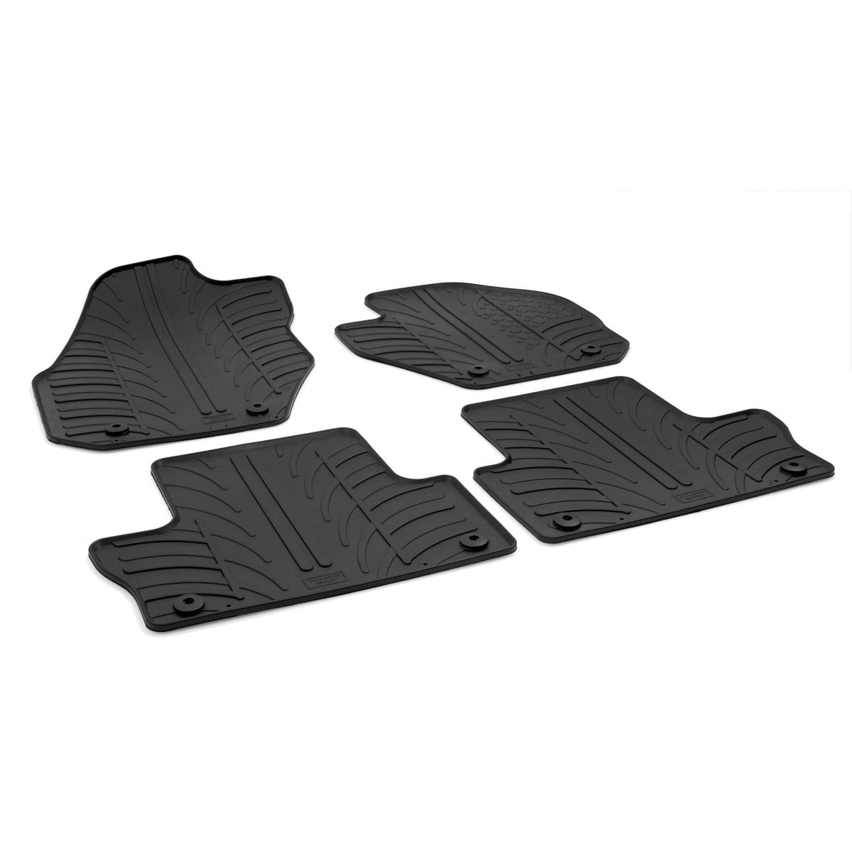 GledringTailoredBlackRubber4PieceFloorMatSettofitVolvoXC60Mk.1(Automatic)2008-2017