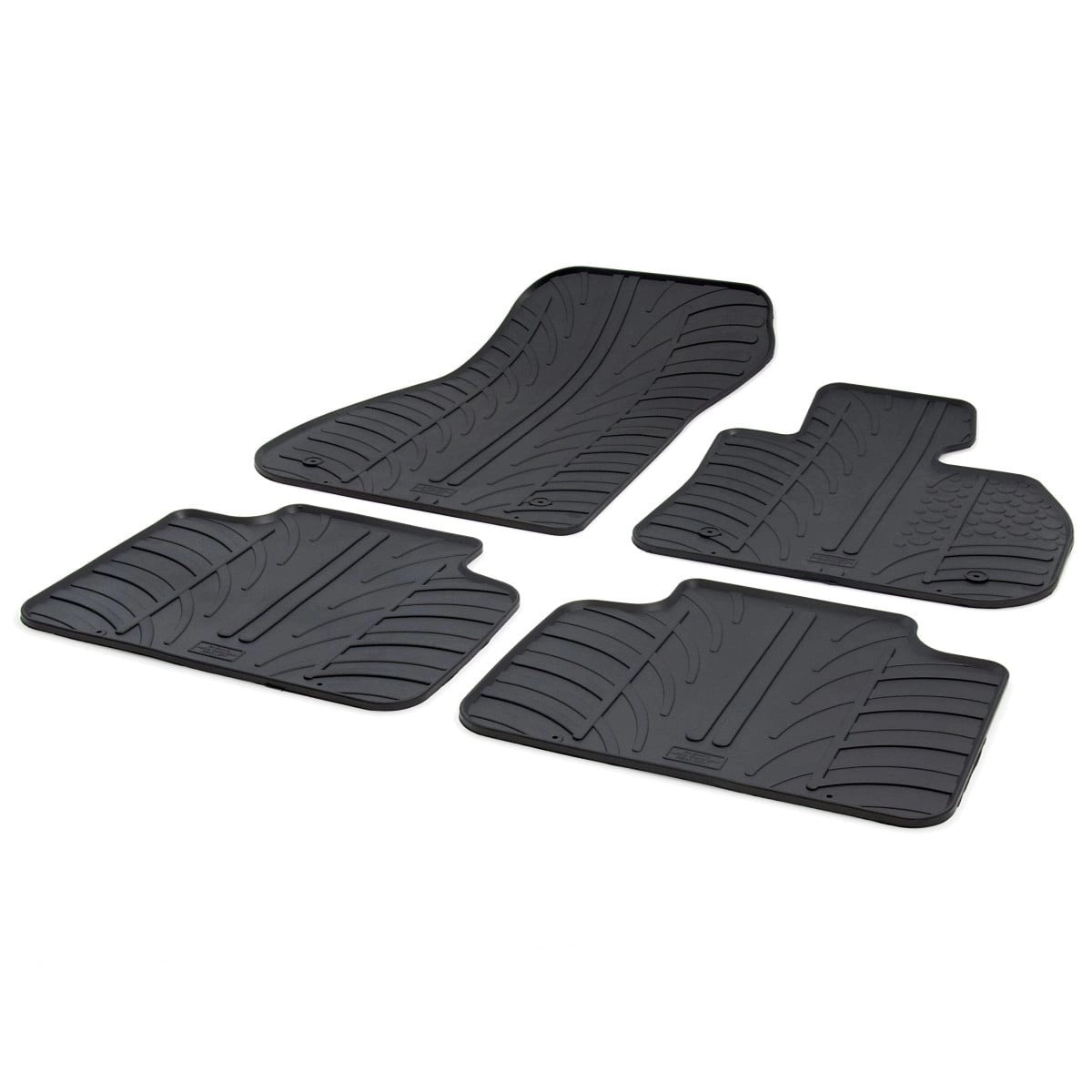 GledringTailoredBlackRubber4PieceFloorMatSettofitBMW2SeriesActiveTourer(F45)2014-2021
