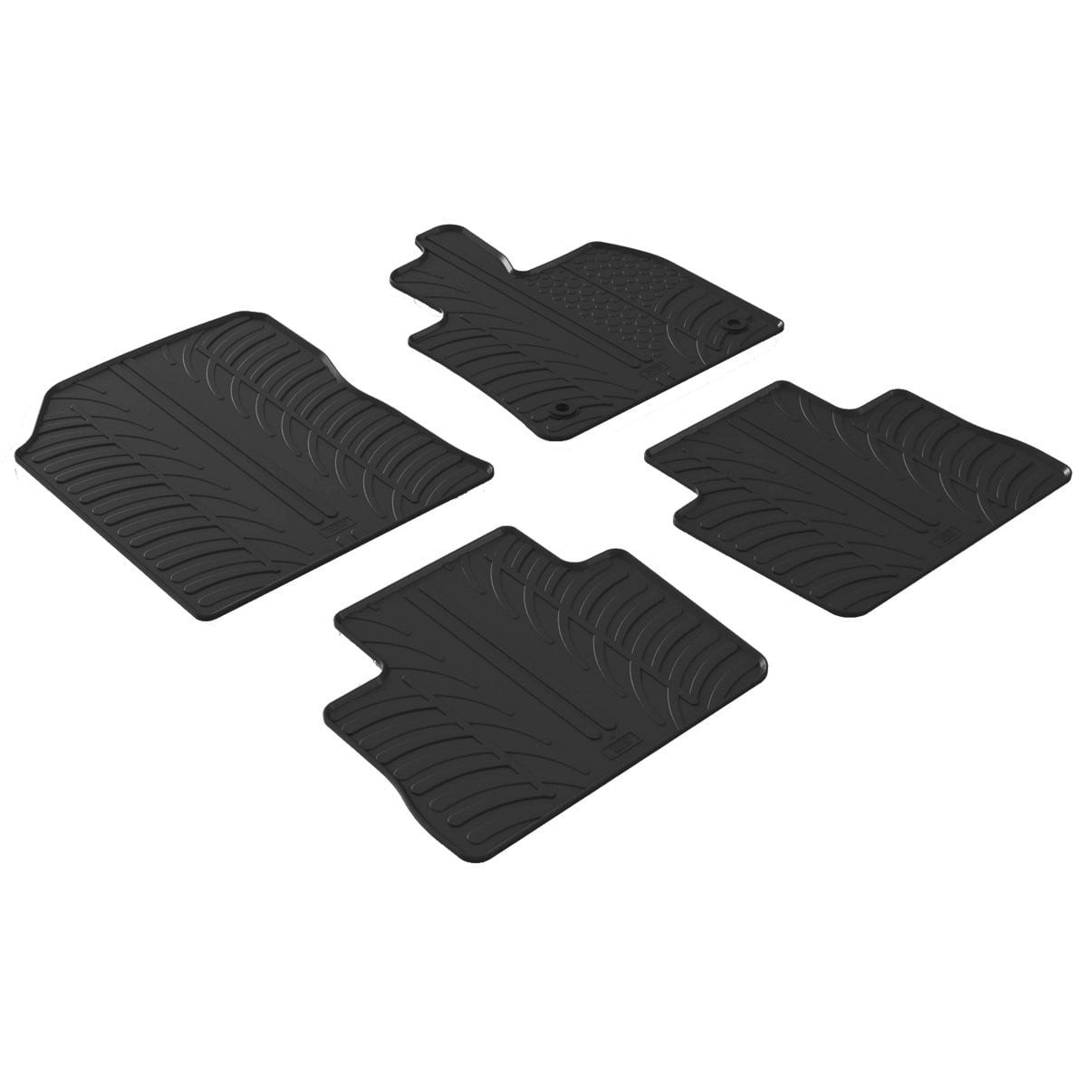 GledringTailoredBlackRubber4PieceFloorMatSettofitToyotaRAV4Mk.52019-2025