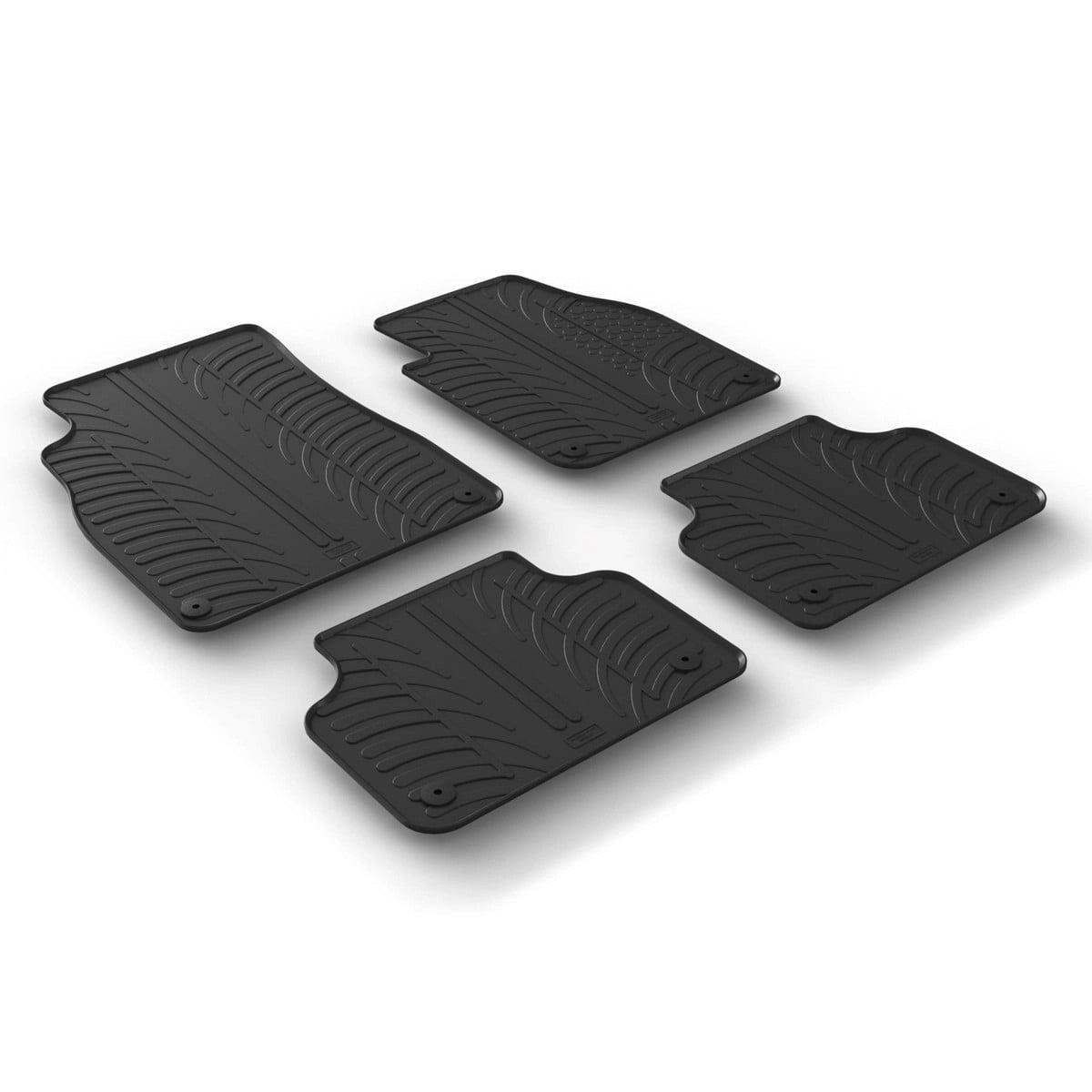 GledringTailoredBlackRubber4PieceFloorMatSettofitAudiQ7Mk.22015-2026