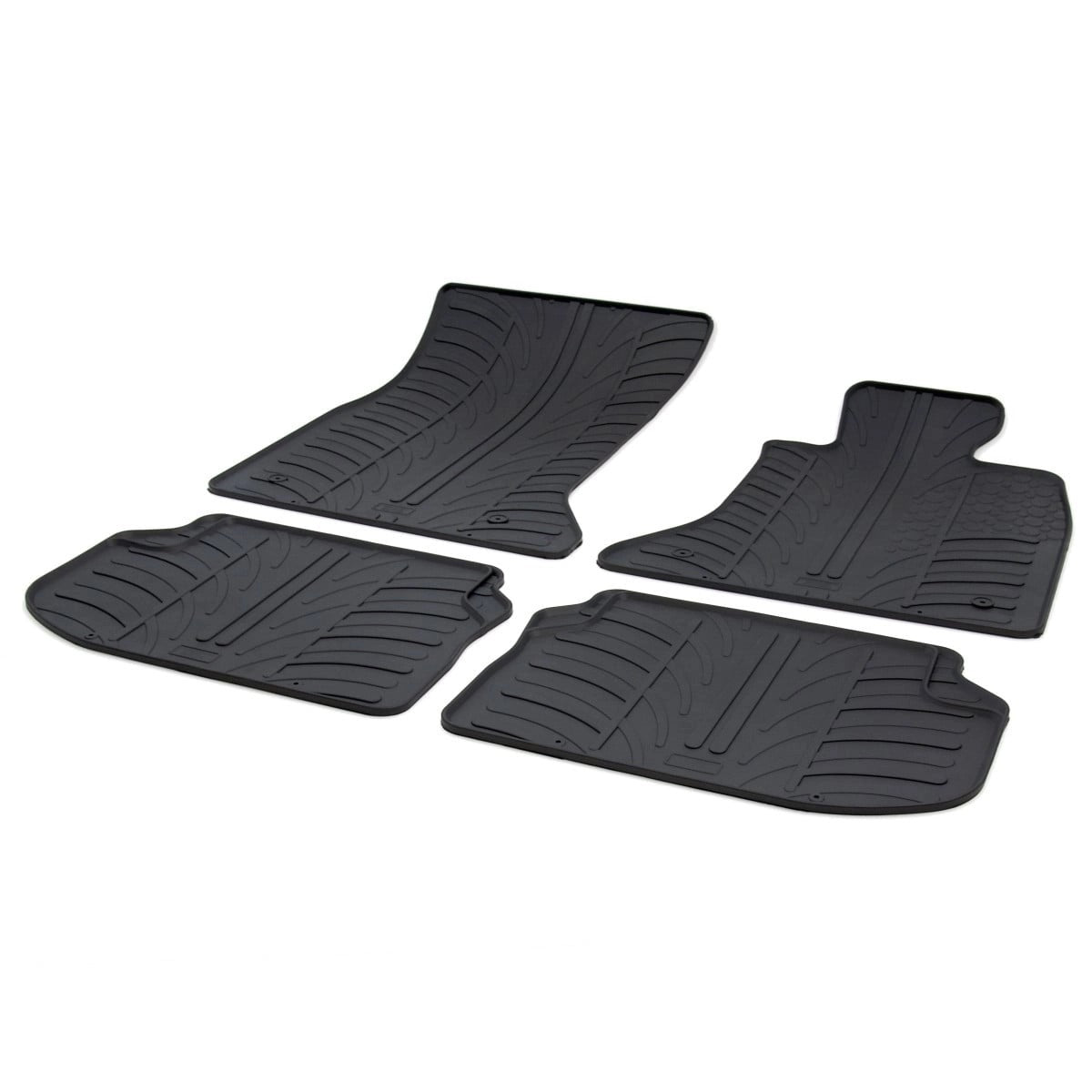 GledringTailoredBlackRubber4PieceFloorMatSettofitBMW5Series(F10/F11)2010-2016