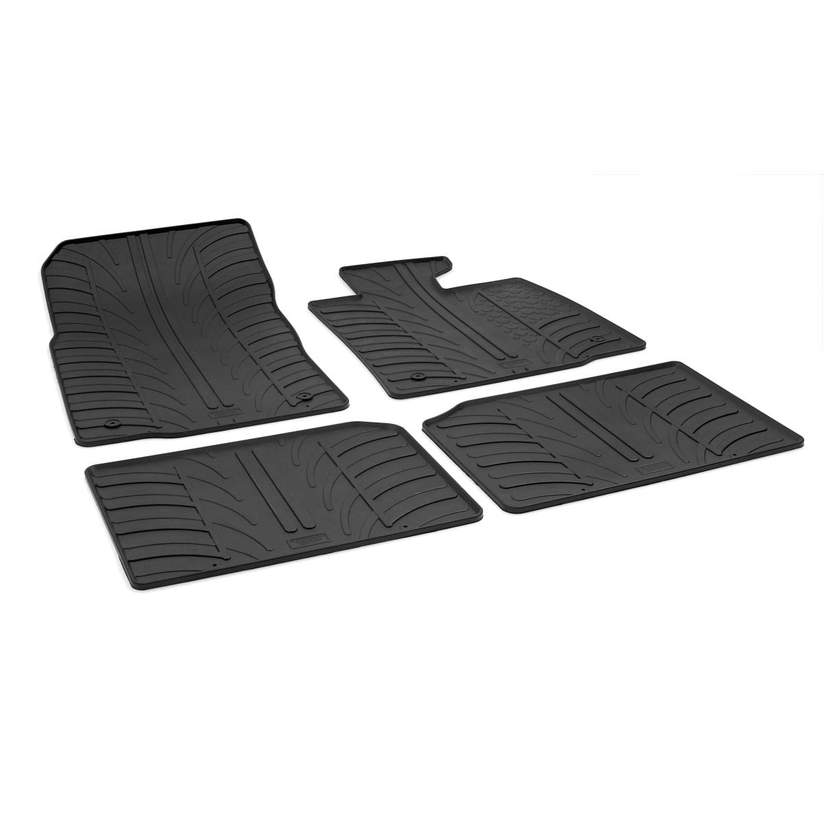 GledringTailoredBlackRubber4PieceFloorMatSettofitMiniCountryman(R60)2010-2016