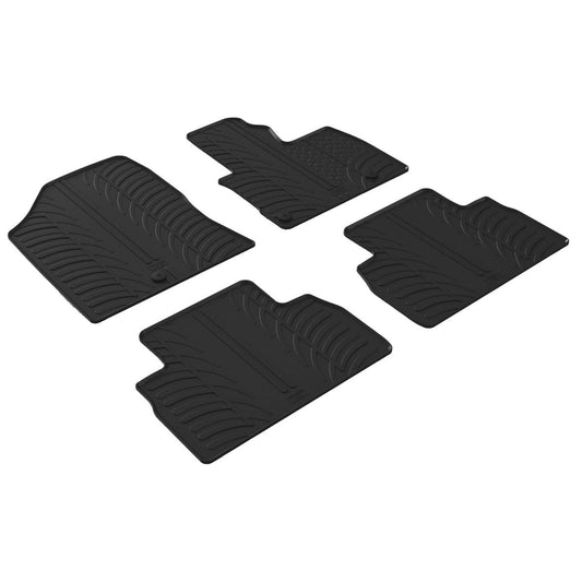 GledringTailoredBlackRubber4PieceFloorMatSettofitHyundaiSantaFeMk.4(Hybrid)2019-2024