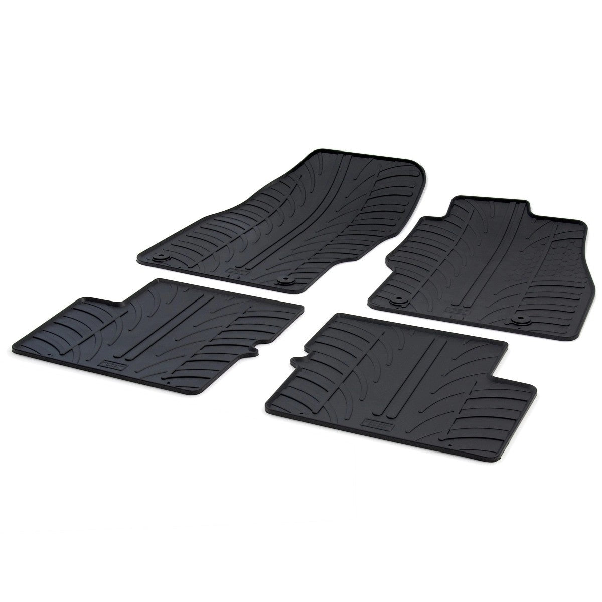 GledringTailoredBlackRubber4PieceFloorMatSettofitVauxhallCorsa(E)Mk.42015-2019