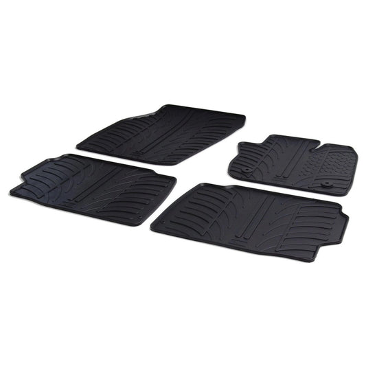 GledringTailoredBlackRubber4PieceFloorMatSettofitFordMondeoMk.52014-2022