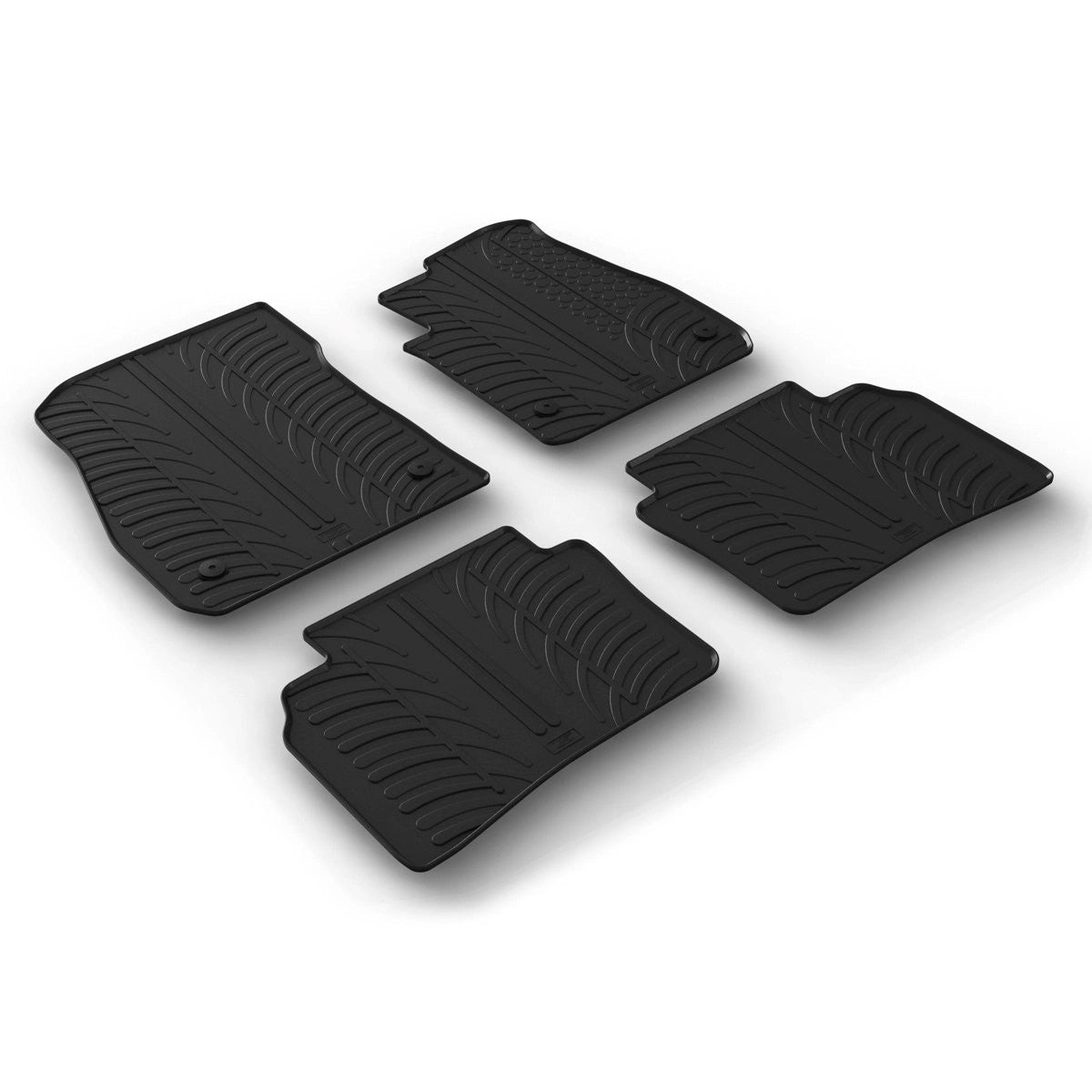 GledringTailoredBlackRubber4PieceFloorMatSettofitVauxhallInsigniaGrandSport&SportsTourerMk.22017-2020