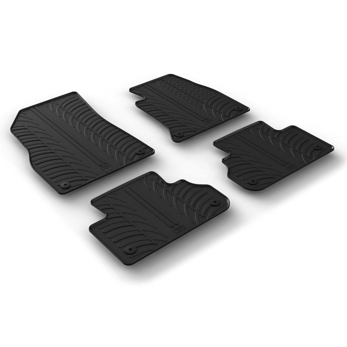 GledringTailoredBlackRubber4PieceFloorMatSettofitAudiQ5(B9)2017-2025