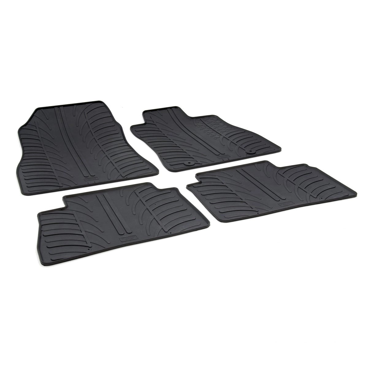 GledringTailoredBlackRubber4PieceFloorMatSettofitNissanJukeMk.12010-2019