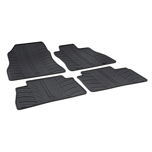 GledringTailoredBlackRubber4PieceFloorMatSettofitNissanJukeMk.12010-2019