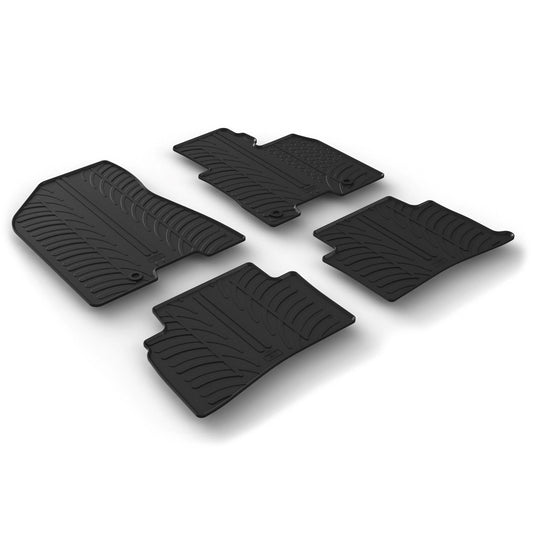 GledringTailoredBlackRubber4PieceFloorMatSettofitKiaSportageMk.42016-2021