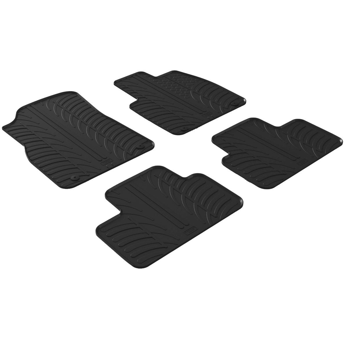 GledringTailoredBlackRubber4PieceFloorMatSettofitVolvoXC40(Automatic)2017-2026