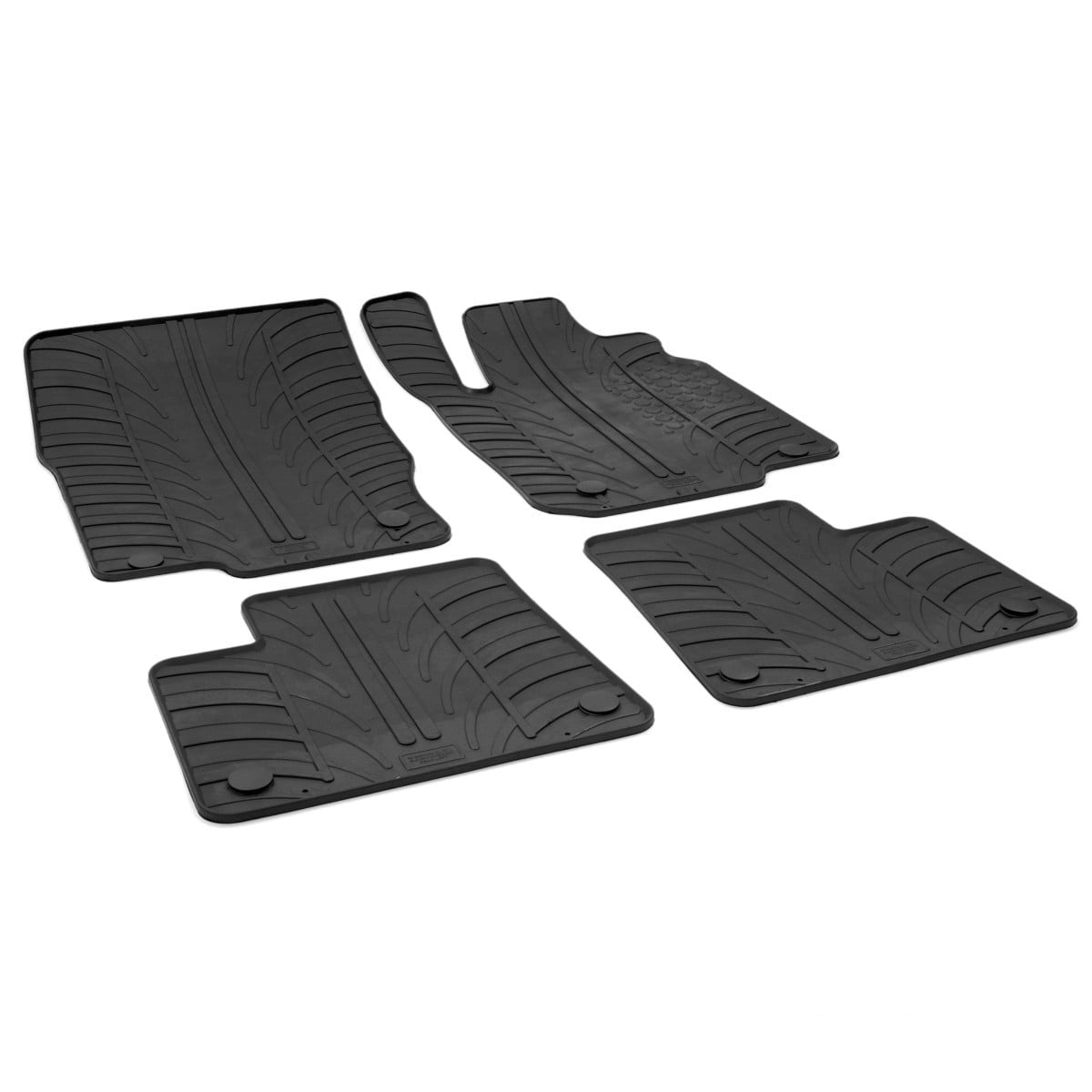 GledringTailoredBlackRubber4PieceFloorMatSettofitMercedesGLECoupe(C292)&SUV(W166)2015-2019