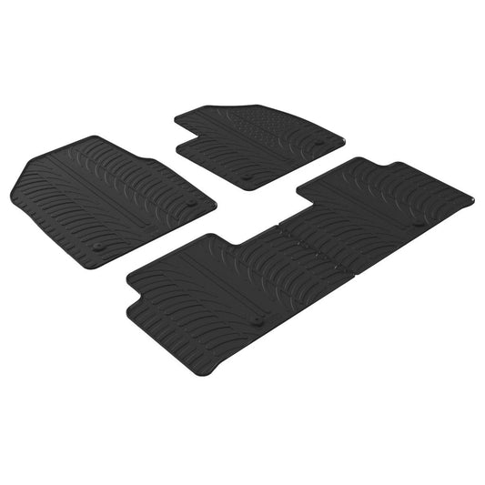 GledringTailoredBlackRubber4PieceFloorMatSettofitKiaEV62021-2026
