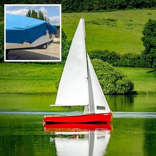 GP14DinghyBoatCover-MastUp(Blue)