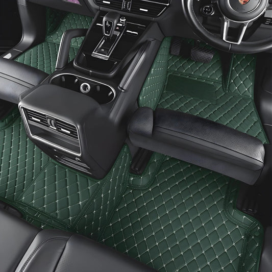 GreenLuxuryDiamondCarFloorMats