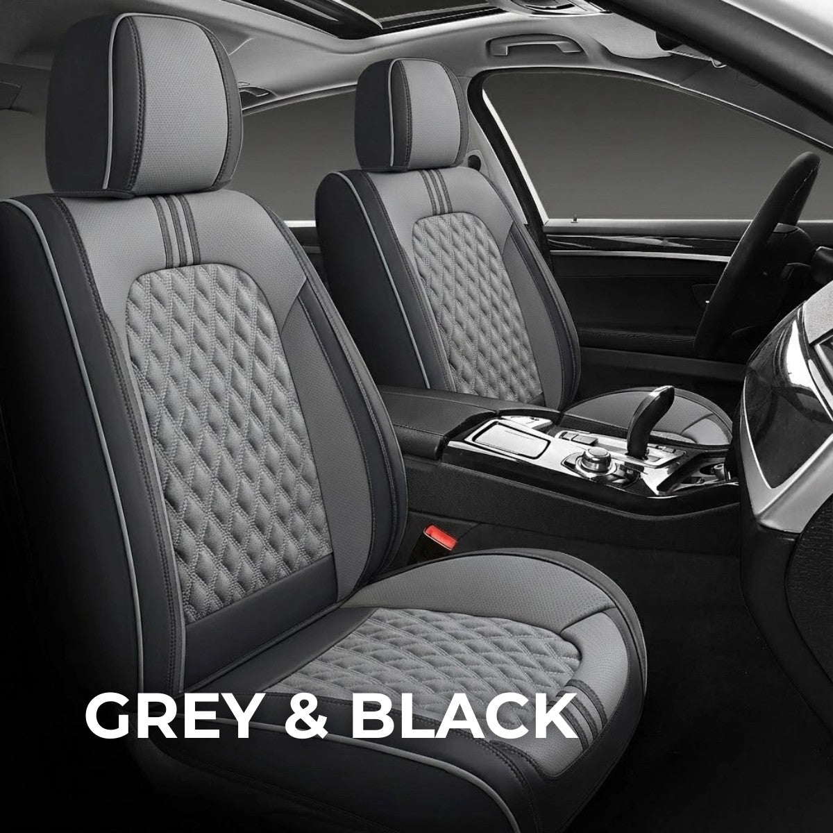 GREY&BLACKCarSeatCovers
