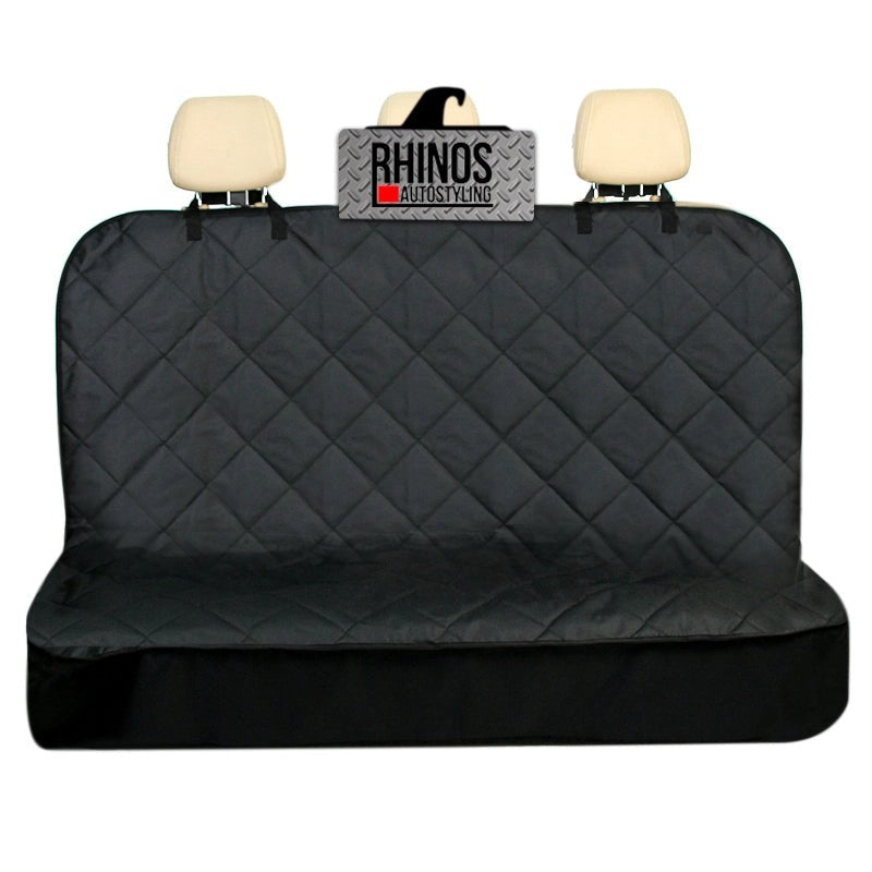 HeavyDutyBlackPremiumQuiltedDogCatPetHammockRearSeatCoverSale