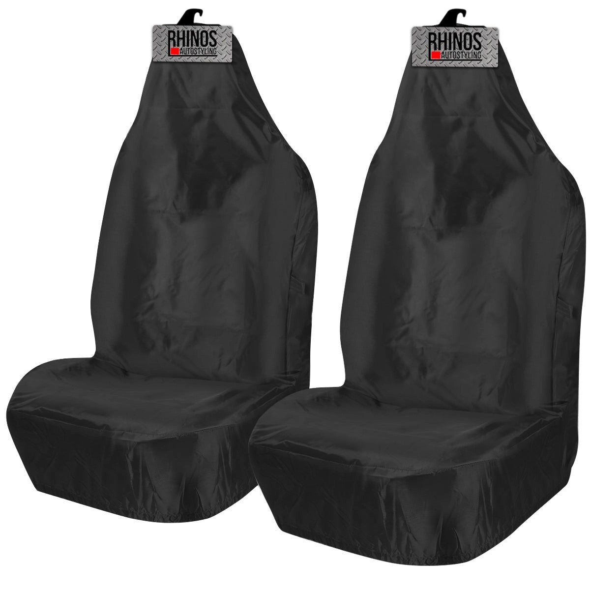 HeavyDutyBlackWaterproofSeatCovers2xFrontsSale