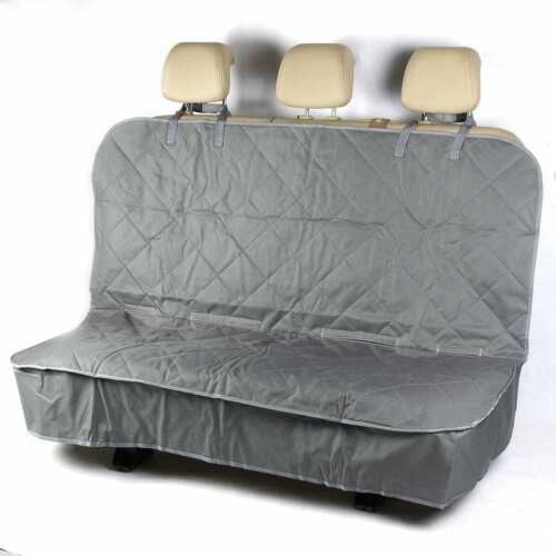 HeavyDutyGreyPremiumQuiltedDogCatPetHammockRearSeatCoverSale