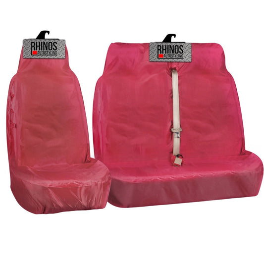 HeavyDutySingleandDoublePassengerVanSeatCovers-2+1-RedSale