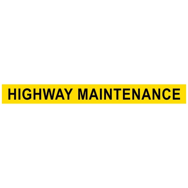 HighwayMaintenanceFluorescentSign-1105mmx140mm