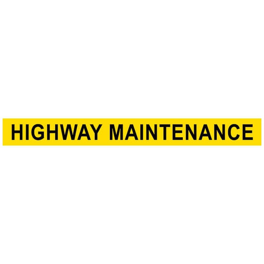 HighwayMaintenanceFluorescentSign-1105mmx140mm