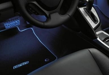 HondaCivicFrontBlueAmbientFootlight