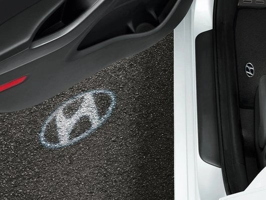 HyundaiLEDDoorProjectors,HyundaiLogo-Ioniq
