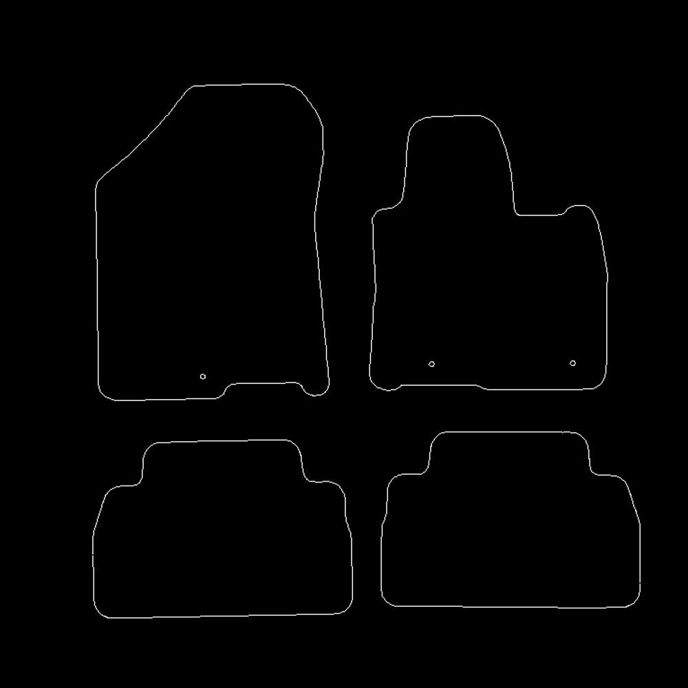 HyundaiSantaFe2018to2024Driverclipspacing31.5cmapartFloorMats