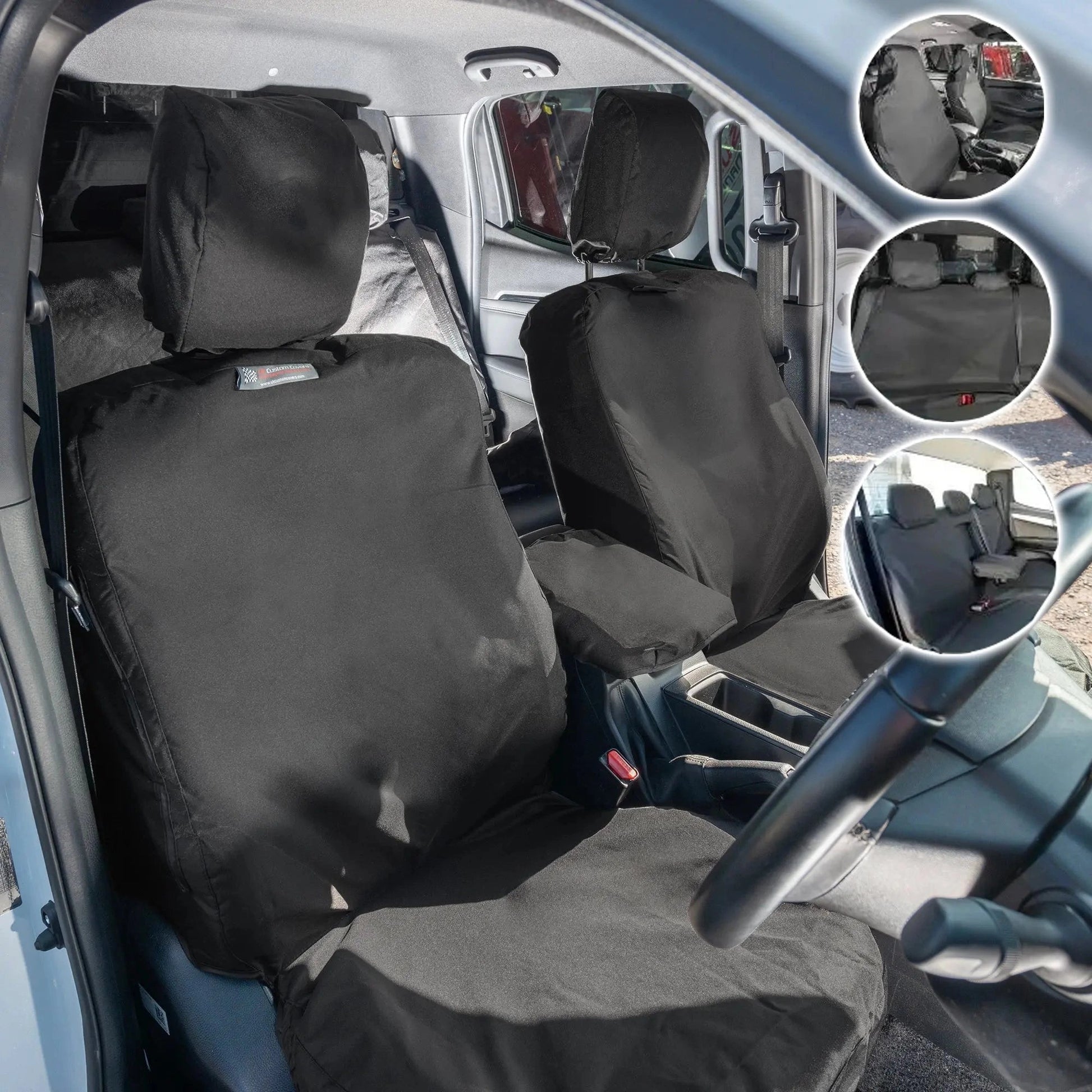 IsuzuDMax(Inc.Tipper)SeatCoversCotton-BackedPU
