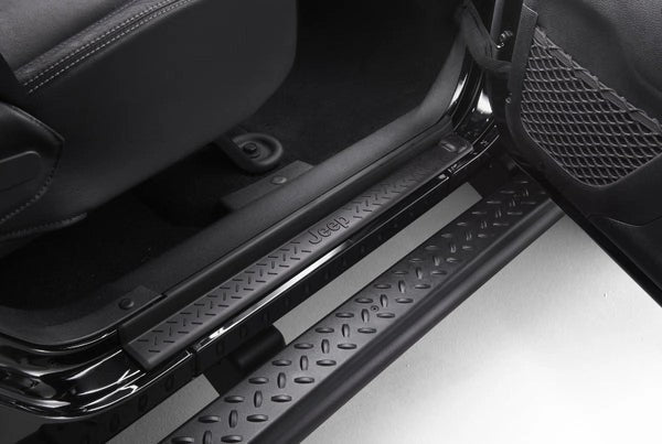 JeepWrangler(JK)FrontDoorSillGuards,Black2-Door