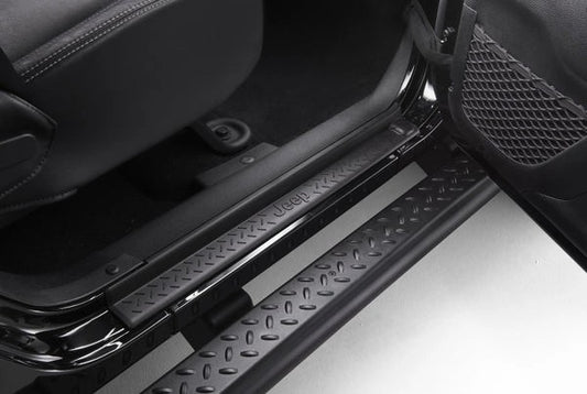 JeepWrangler(JK)FrontDoorSillGuards,Black2-Door