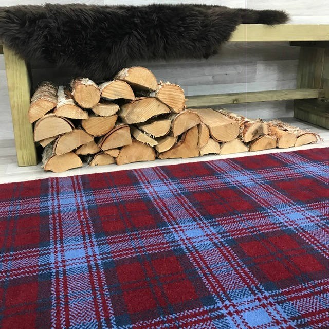 LindsayBlueTartanRugBespokeSizes