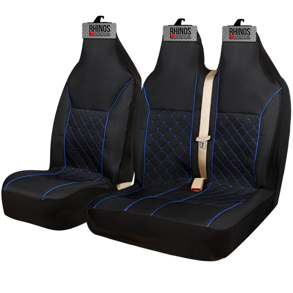 LUXURYBLUEQUILTEDPIPINGVANSEATCOVERS-2+1Sale