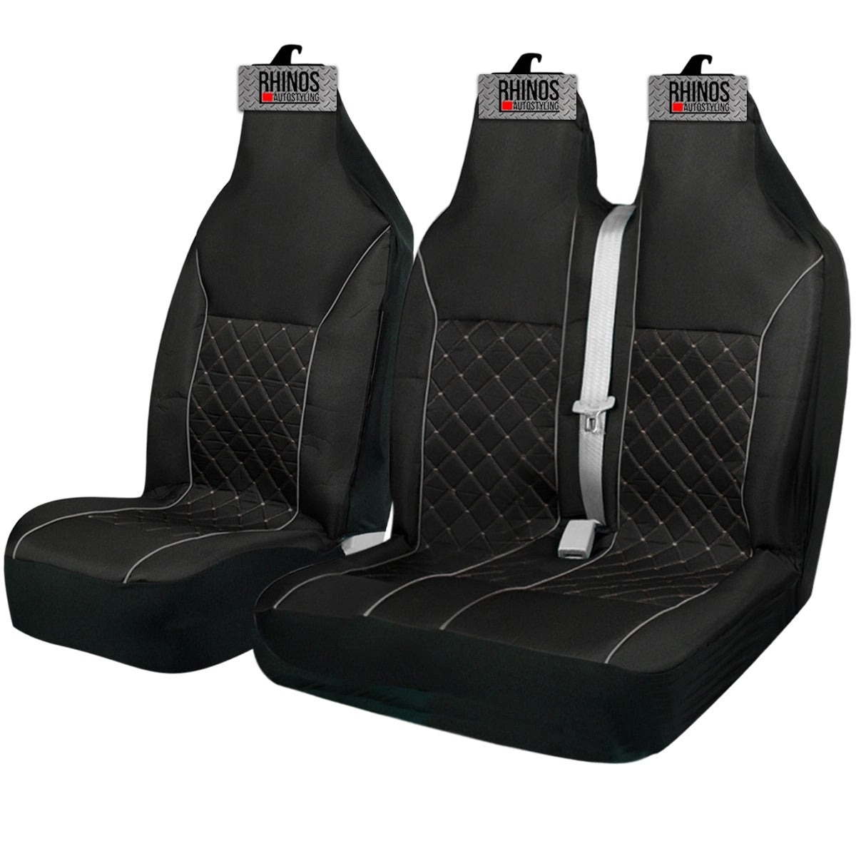 LUXURYGREYQUILTEDPIPINGVANSEATCOVERS-2+1Sale